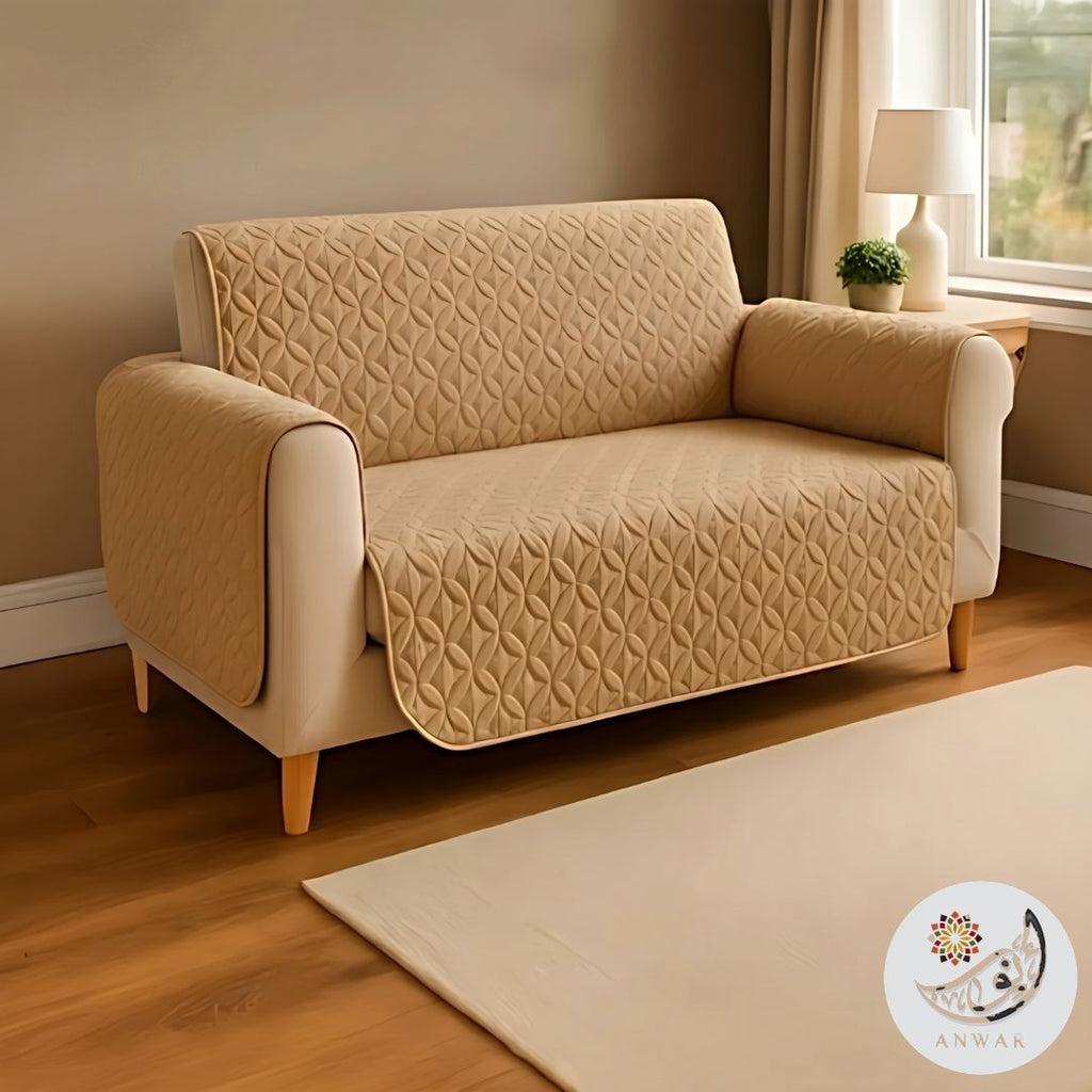 Quilted Sofa Covers - Golden