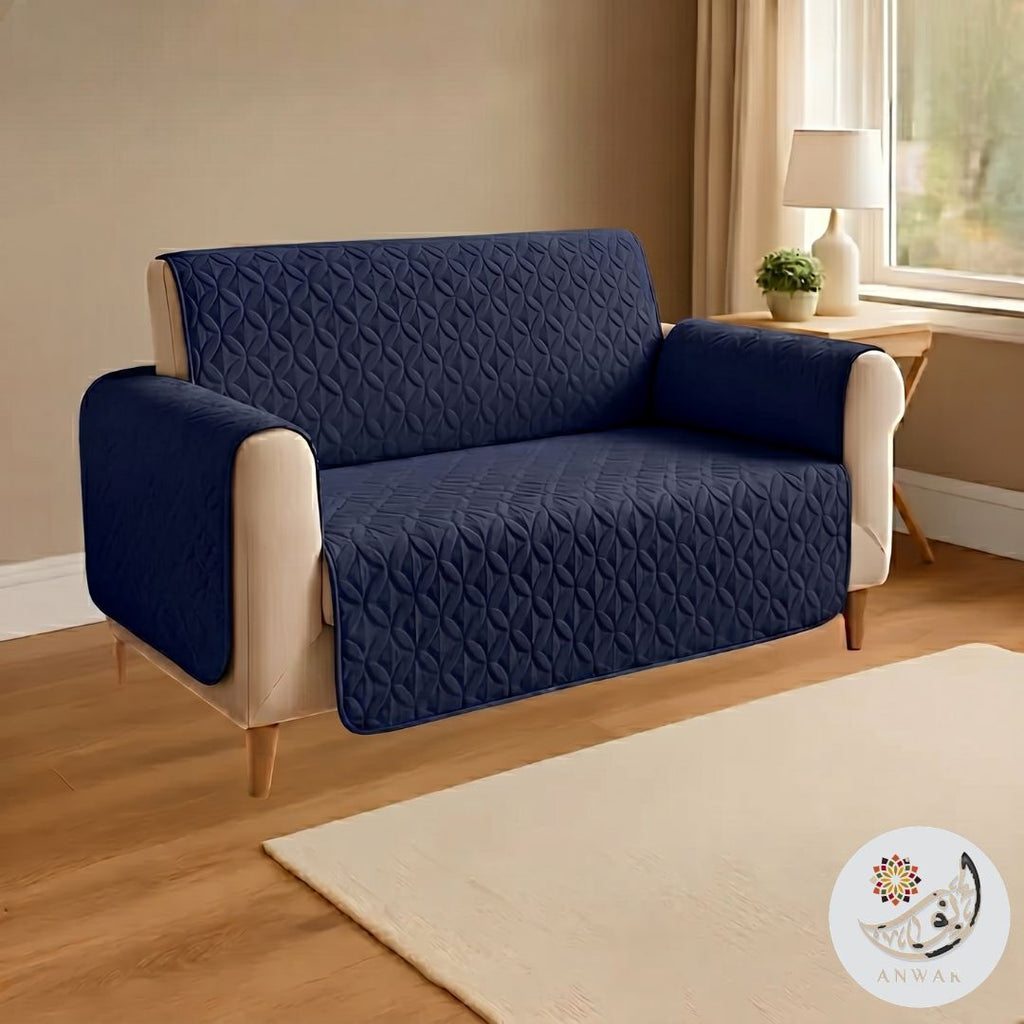 Quilted Sofa Covers - Blue