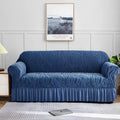 Zebra Sofa Cover - Blue