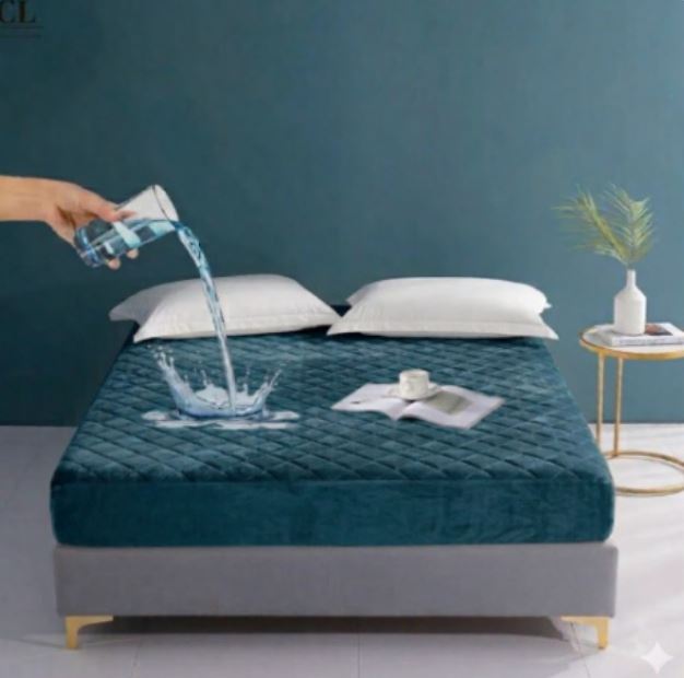 Waterproof Quilted Mattress Cover – Zinc