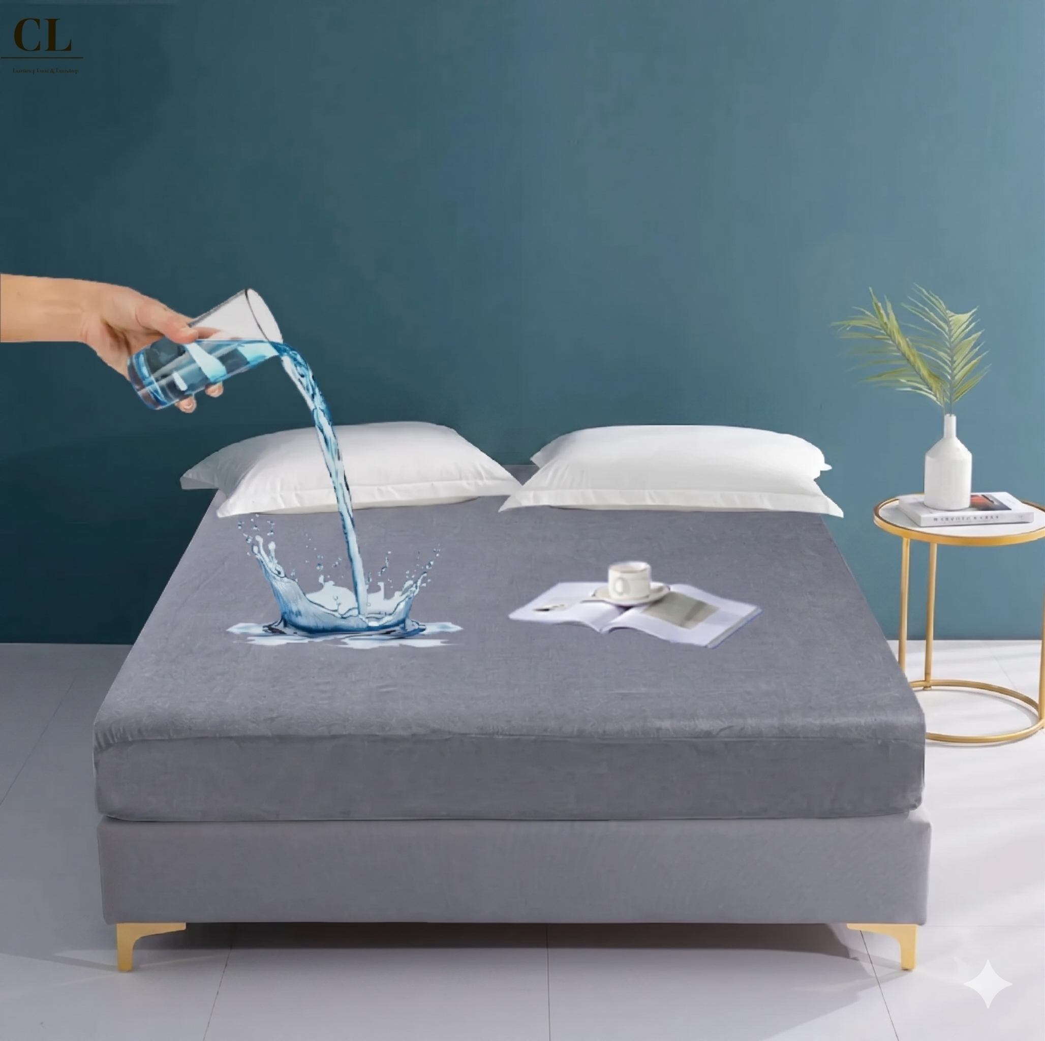 Waterproof Mattress Cover – Grey