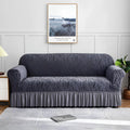 Zebra Sofa Cover - Grey